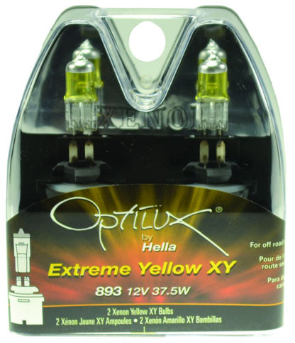 Hella Optilux 893 12V 37.5W Extreme Yellow Bulbs (Pair) H71071192 H71071192 Photo - Close Up