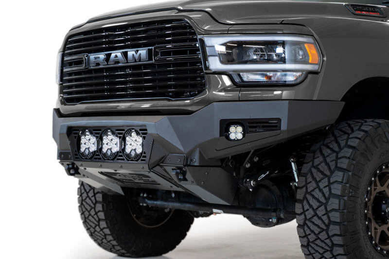Addictive Desert Designs 19-21 Ram 2500/3500 Bomber HD Front Bumper (Baja Designs LP6 Mounts) F560014100103 F560014100103 Photo - Primary
