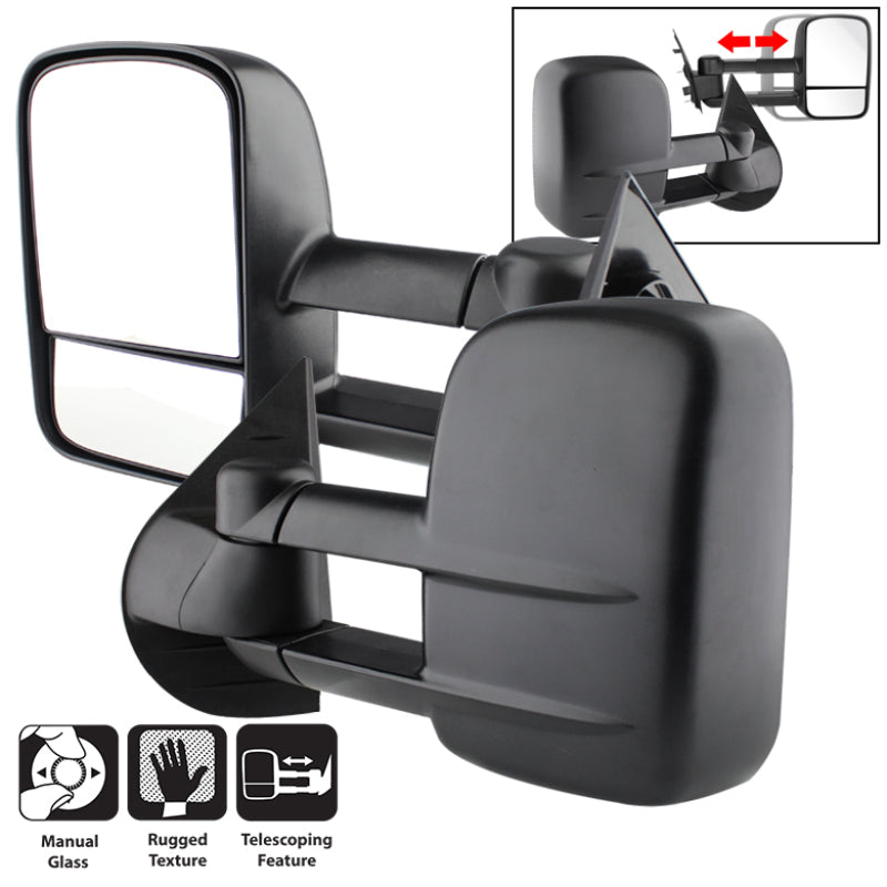 SPYDER Xtune Chevy Silverado 07-12 L&R Manual Extendable Manual Adjust Mirror MIR-CSIL07-MA-SET 9935626 9935626 Photo - Primary