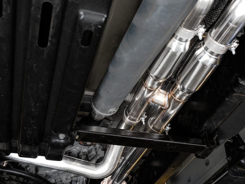 AWE Tuning 2021 RAM 1500 TRX 0FG Cat-Back Exhaust - Diamond Black Tips 3015-33005 3015-33005 Photo - Mounted