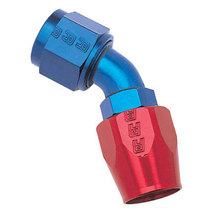 Russell Full Flow 45° Hose Ends - Red / Blue 610080 Photo - Primary