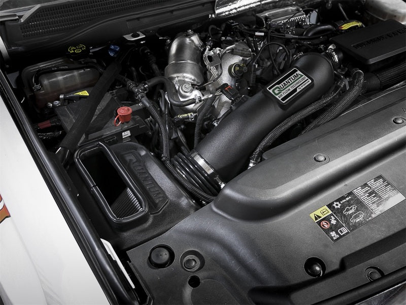 aFe Quantum Pro DRY S Cold Air Intake System 17-18 GM/Chevy Duramax V8 53-10007D Photo - Mounted