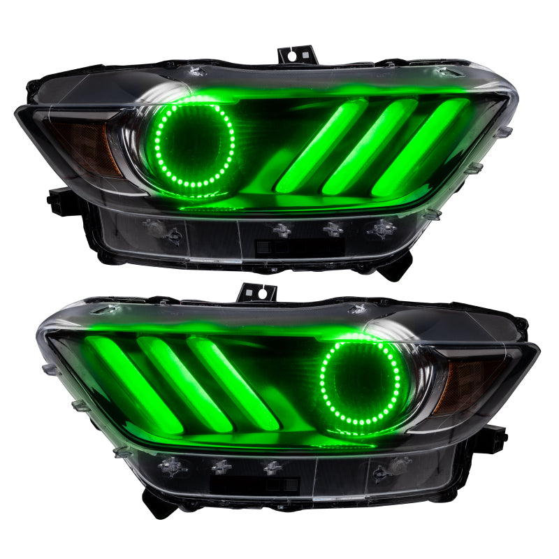 ORACLE Lighting Oracle 15-17 Ford Mustang V6/GT/Shelby DRL Upgrade w/ Halo Kit - ColorSHIFT w/ BC1 Controller 2267-335 2267-335 Photo - Unmounted
