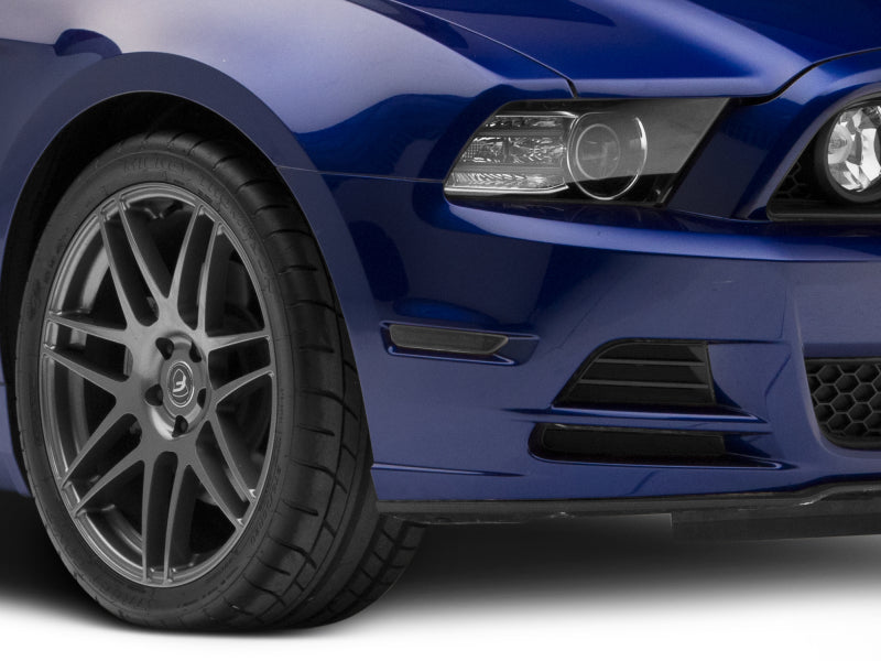 Raxiom 10-14 Ford Mustang Axial Series LED Side Marker Lights (Smoked) 412496 412496 Photo - Close Up