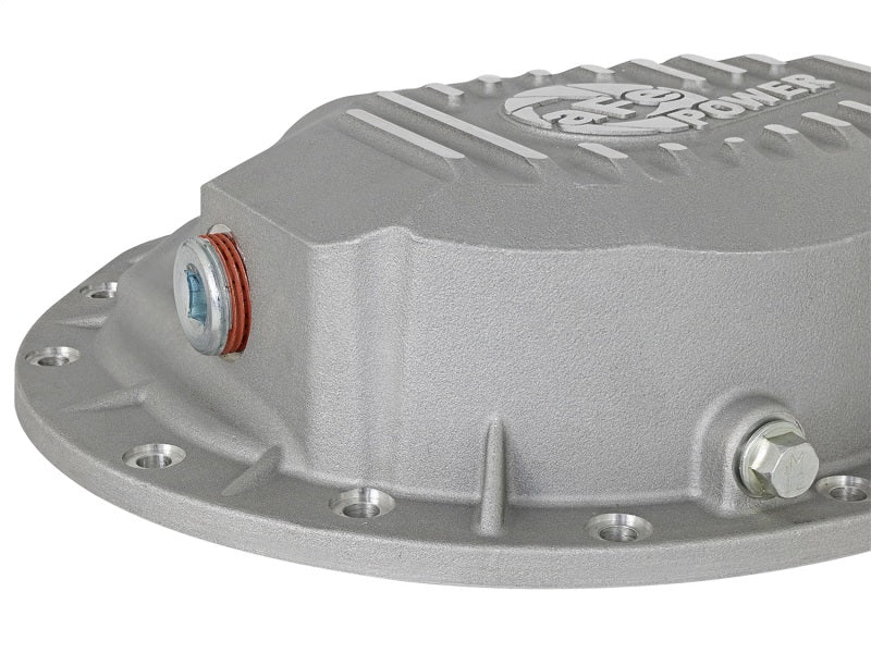 aFe Street Series Rear Differential Cover Raw w/ Machined Fins 46-70360 Photo - Unmounted