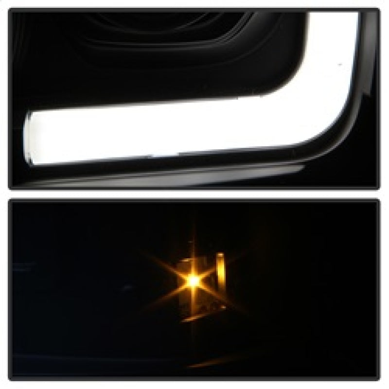 Spyder Ford F250/350/450 05-07 Projector Headlights - Light Bar DRL LED - Black PRO-YD-FS05V2-LB-BK 5084507 5084507 Photo - Unmounted