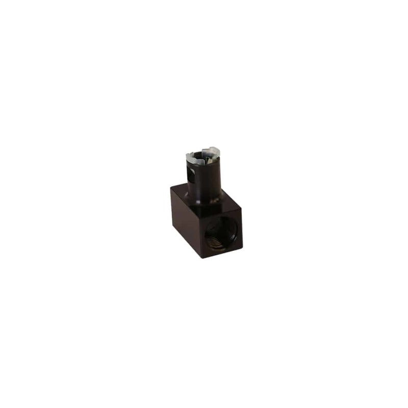Aeromotive Fitting - Tee - 2x AN-08 Port - 5/16 Quick Connect 15138 15138 Photo - Close Up