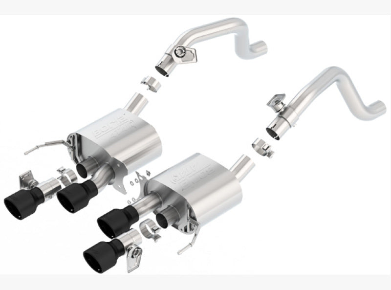 Borla 14-18 C7 Corvette Stingray Axle-Back ATAK Exhaust 2.75in To Muffler Dual 2.75in Out 4.25in Tip 11856CB 11856CB Photo - Primary