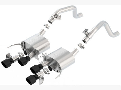 Borla 14-18 C7 Corvette Stingray Axle-Back ATAK Exhaust 2.75in To Muffler Dual 2.75in Out 4.25in Tip 11856CB 11856CB Photo - Primary
