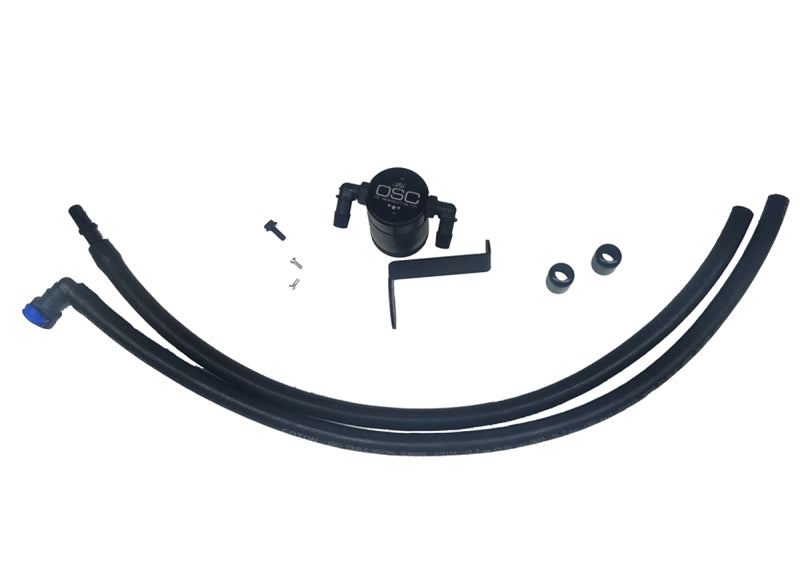 J&L 2019-2023 Ford Ranger 2.3L Driver Side Oil Separator 3.0 - Blk Anodized 3037D-B 3037D-B Photo - Primary