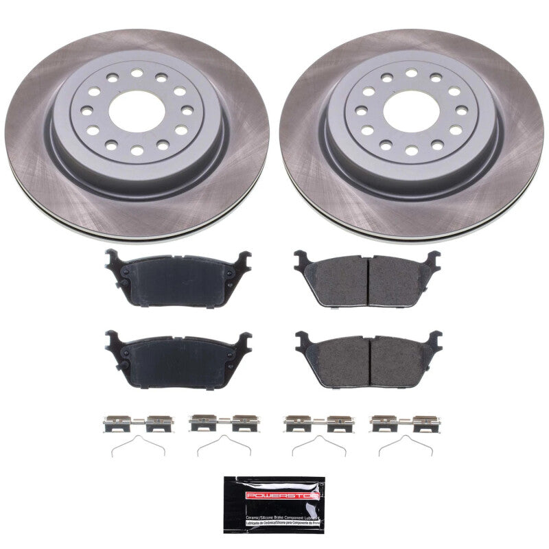 PowerStop Power Stop 19-23 Ram 1500 Rear Semi-Coated Rotor Kit SC8184 SC8184 Photo - Primary