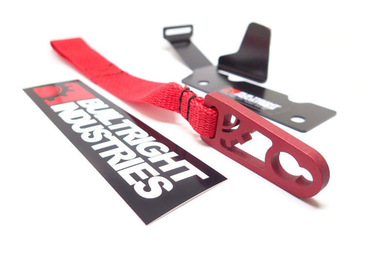 BuiltRight Industries 09-20 Ford F-150/Raptor (09-14 SuperCrew Only) Rear Seat Release - Red Strap 100113 100113 Photo - Primary