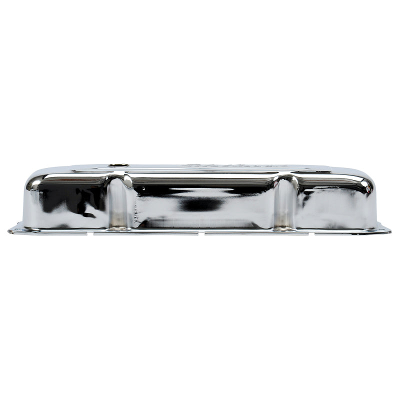 Edelbrock Valve Cover, Signature Series, Chrysler, 1958-1979 361-440 V8, Chrome 4491 Photo - out of package
