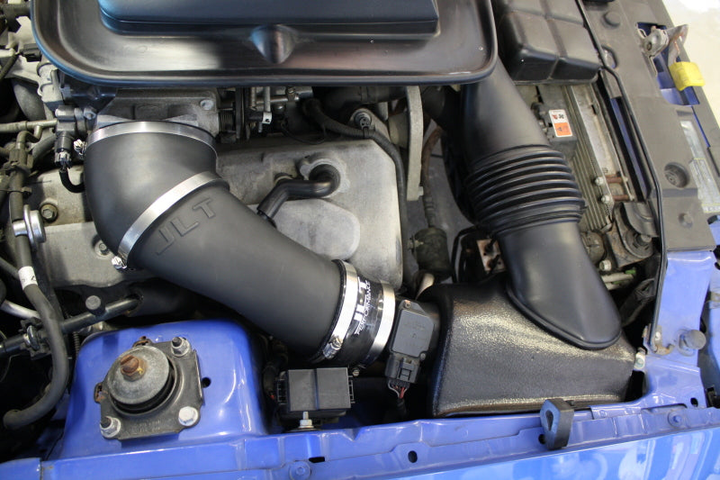 JLT 03-04 Ford Mustang Mach 1 Black Textured Ram Air Intake Kit w/Red Filter w/Shaker Hook Up RAI2-FMM-0304 RAI2-FMM-0304 Photo - Primary