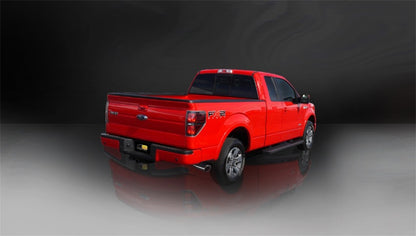 Corsa Performance 11-13 Ford F-150 5.0L V8 Polished Sport Cat-Back Exhaust 24393 Photo - Mounted