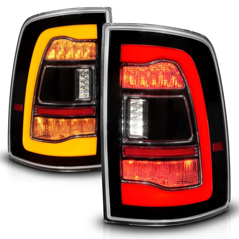 ANZO 09-18 Dodge Ram 1500 Sequential LED Taillights Black w/Switchback Amber Signal 311471 311471 Photo - Unmounted