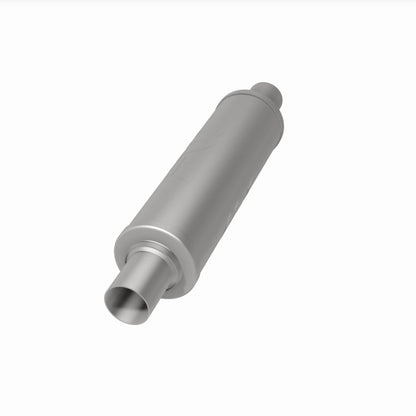 MagnaFlow 4" Round Center/Center Straight Through Performance Muffler 10414 360 Degree Image Set