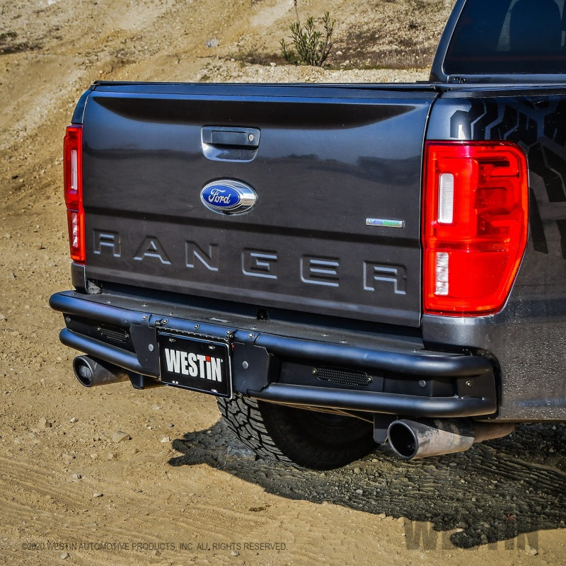 Westin 19-20 Ford Ranger Outlaw Rear Bumper - Textured Black 58-81085 58-81085 Photo - Mounted