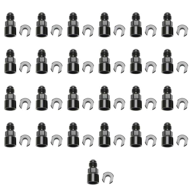 Russell Performance -6 AN Male to 3/8in SAE Quick-Disc Female EFI Adapter Fitting(Bulk Qty 25)-Black 644127 644127 Photo - Primary