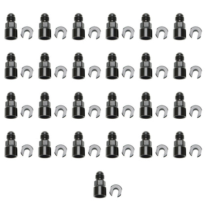 Russell Performance -6 AN Male to 3/8in SAE Quick-Disc Female EFI Adapter Fitting(Bulk Qty 25)-Black 644127 644127 Photo - Primary