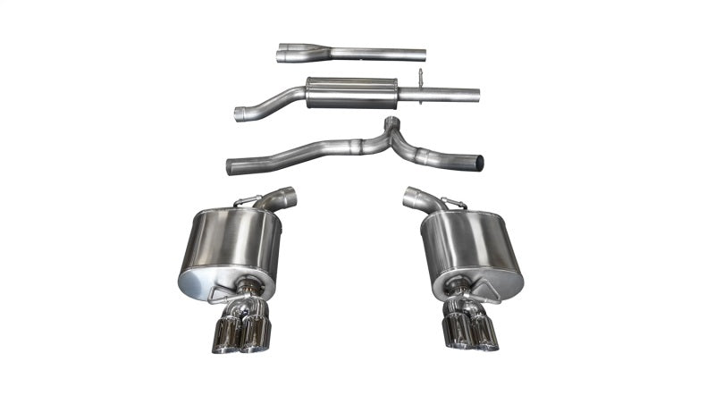 Corsa Performance 11-14 Dodge Charger SXT 2.5in Sport Cat-Back Dual Rear Exit 14474 Photo - Primary