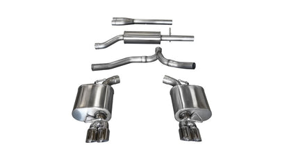 Corsa Performance 11-14 Dodge Charger SXT 2.5in Sport Cat-Back Dual Rear Exit 14474 Photo - Primary