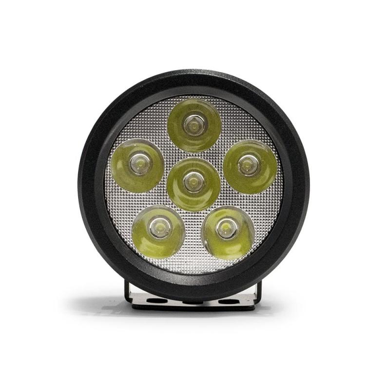 DV8 Offroad 3.5in Round 16W Driving Light Spot 3W LED - Black R3.5E16W3W R3.5E16W3W Photo - Close Up