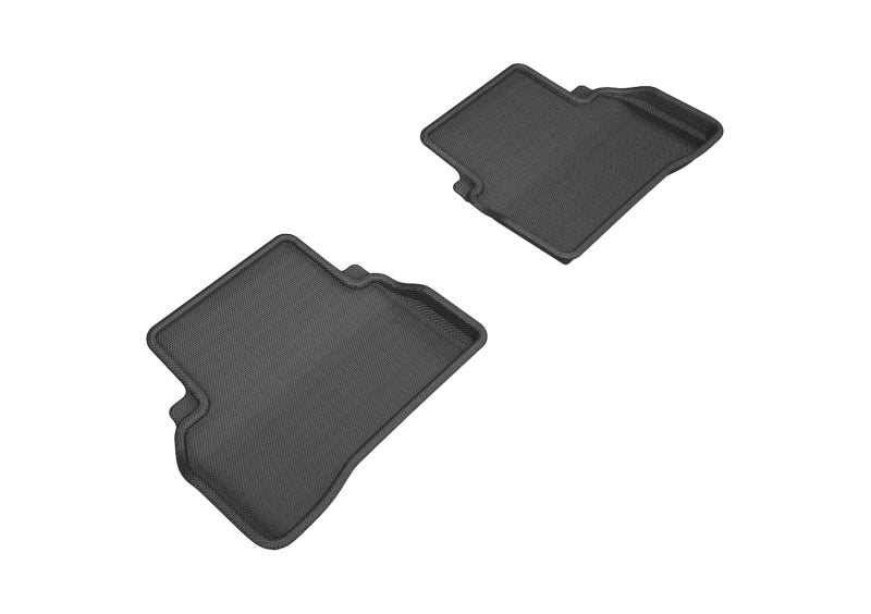 3D MAXpider 2015-2020 Mercedes Benz C-Class Sedan W205 Kagu 2nd Row Floormats - Black L1MB06921509 L1MB06921509 Photo - Primary