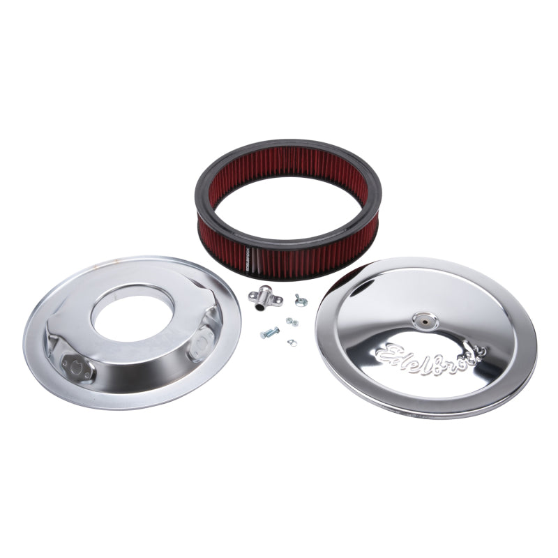 Edelbrock Air Cleaner, Pro-flo Series, Round, 14 In. Diameter, Cloth Element 1206 Photo - out of package