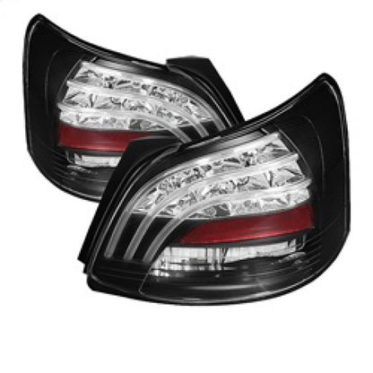 Spyder Toyota Yaris 07-09 4Dr LED Tail Lights Blk ALT-YD-TYA074D-LED-BK 5037640 5037640 Photo - Primary