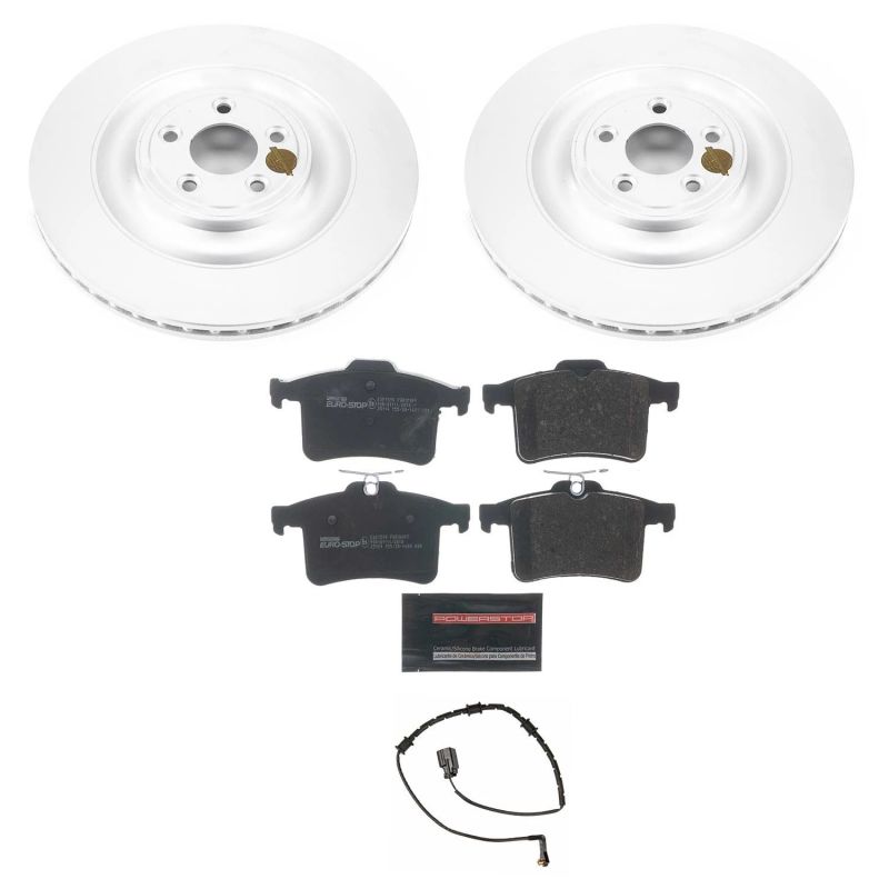 Power Stop 10-15 Jaguar XF Rear Euro-Stop Brake Kit ESK5649 ESK5649 Photo - Primary