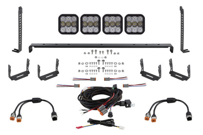 Diode Dynamics 14-23 Toyota 4Runner SS5 Stealth Grille LED 4-Pod Kit - Pro White Combo DD7544 DD7544 Photo - Primary