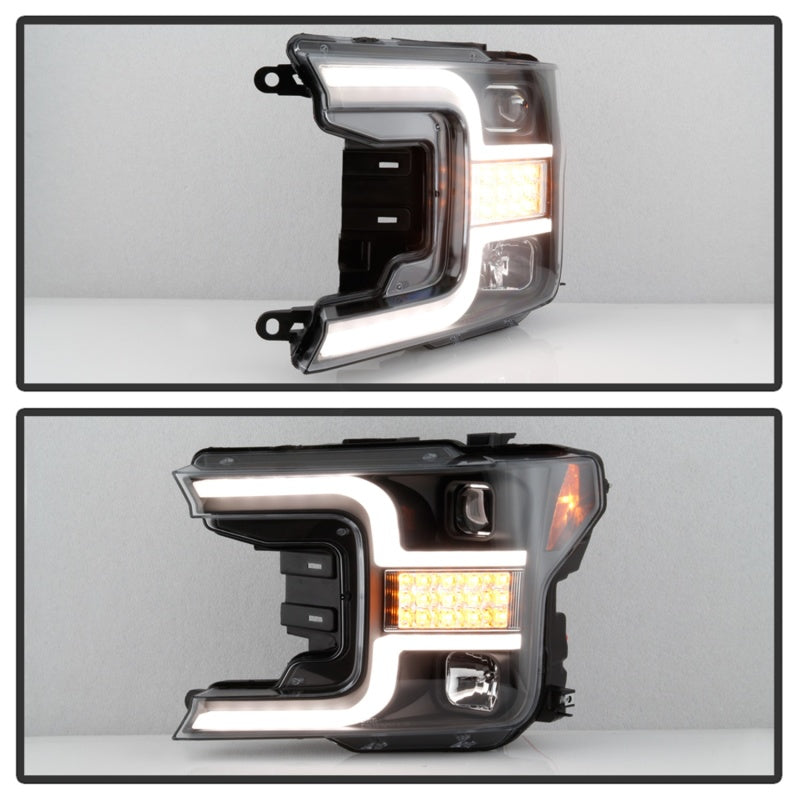 Spyder 18-19 Ford F-150 Proj Headlights - Halogen Model - LED Seq Turn - Blk PRO-YD-FF15018-LBSEQ-BK 5086648 5086648 Photo - Unmounted