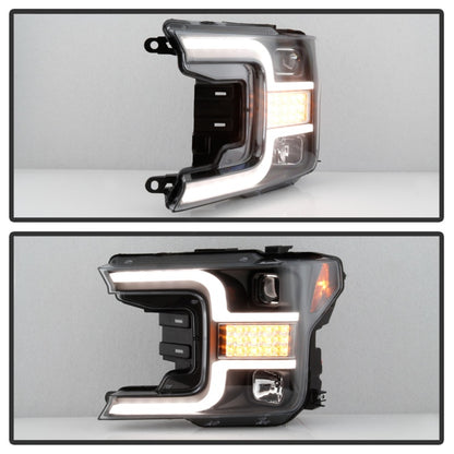 Spyder 18-19 Ford F-150 Proj Headlights - Halogen Model - LED Seq Turn - Blk PRO-YD-FF15018-LBSEQ-BK 5086648 5086648 Photo - Unmounted