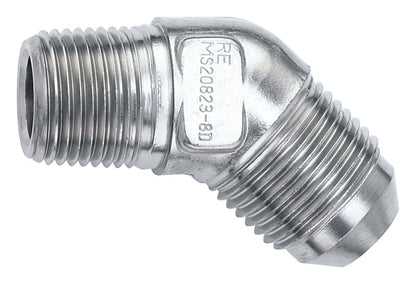 Russell Stainless 45 Deg. Flare, 1/8 Pipe to -3 660932 Photo - Primary