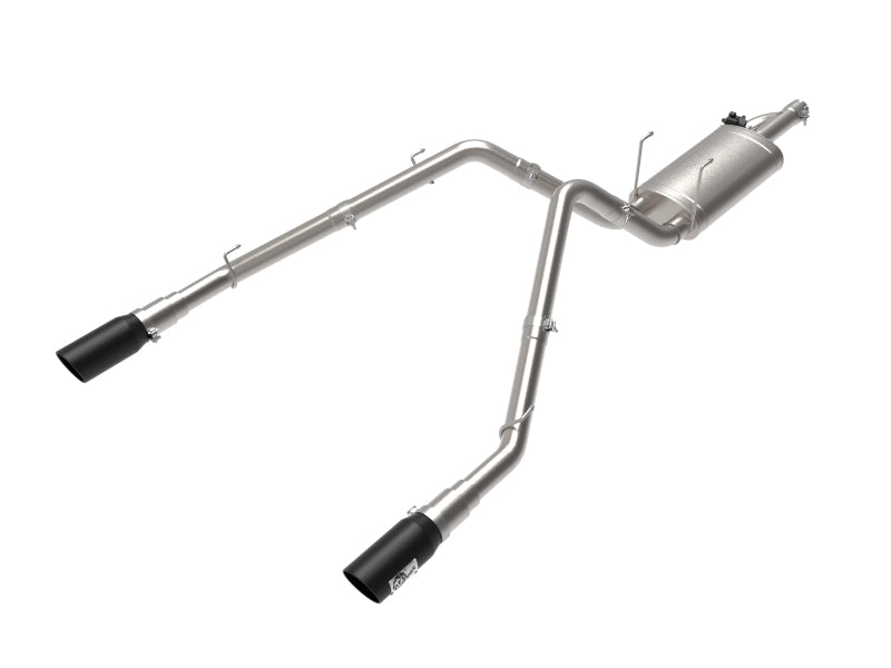 aFe 09-18 Ram 1500 V8 5.7L Hemi Gemini XV 3in 304 SS Cat-Back Exhaust w/ Black Tips 49-32083-B 49-32083-B Photo - Primary