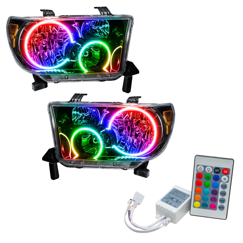 ORACLE Lighting Oracle 07-11 Toyota Tundra Pre-Assembled Headlights- Black Housing - ColorSHIFT w/ Simple Controller 7119-504 7119-504 Photo - Primary