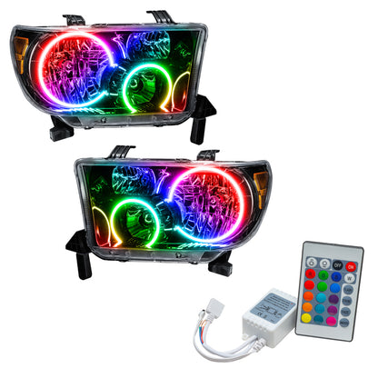 ORACLE Lighting Oracle 07-11 Toyota Tundra Pre-Assembled Headlights- Black Housing - ColorSHIFT w/ Simple Controller 7119-504 7119-504 Photo - Primary