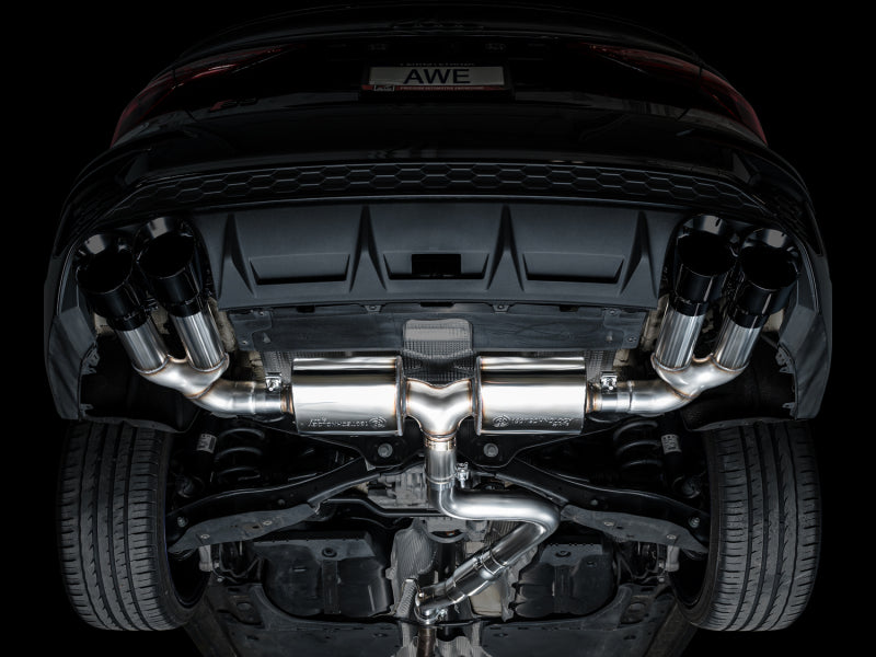 AWE Tuning AWE 22-24 Audi 8Y S3 Touring Edition Exhaust - Diamond Black Tips 3015-43897 3015-43897 Photo - Mounted