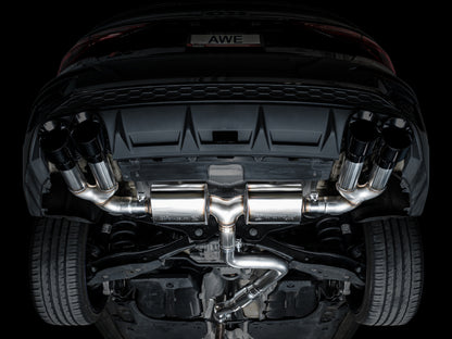 AWE Tuning AWE 22-24 Audi 8Y S3 Touring Edition Exhaust - Diamond Black Tips 3015-43897 3015-43897 Photo - Mounted