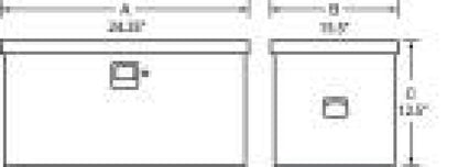 Tradesman Steel Job Site Box/Chest (Light Duty/Small) (24in.) - White 88024T 88024T User 1