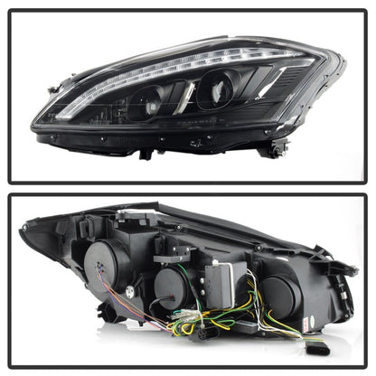 Spyder Mercedes W221 S Class 07-09 Headlights - HID Model Only - Black PRO-YD-MBW22107-HID-DRL-BK 5083890 5083890 Photo - Unmounted