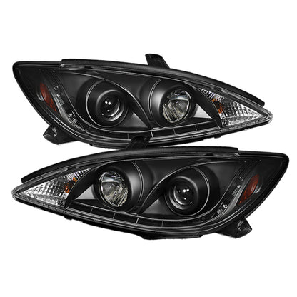 Spyder Toyota Camry 02-06 Projector Headlights DRL Black High H1 Low H1 PRO-YD-TCAM02-DRL-BK 5042798 5042798 Photo - Primary