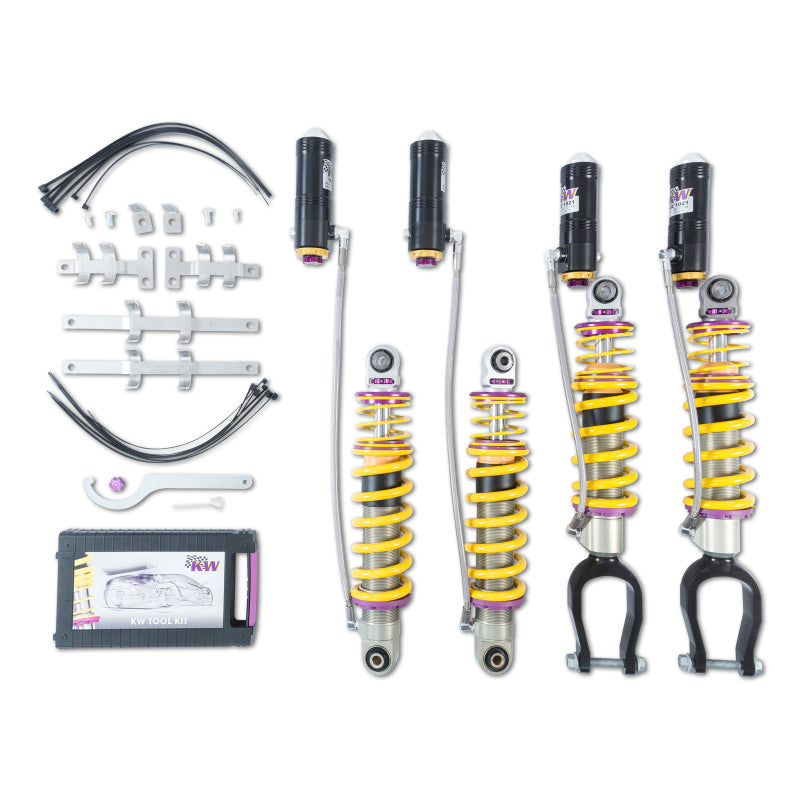 KW Coilover Kit V4 Bundle Audi R8 (4S) Coupe/Spyder w/o Magnetic Ride 3A7100AM 3A7100AM Photo - Primary