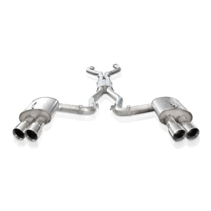 Stainless Works 2008-09 Pontiac G8 GT 3in Catback Systemt X-Pipe Turbo Chambered Muffler 3.5in Tips PG8CBFC PG8CBFC Photo - Unmounted