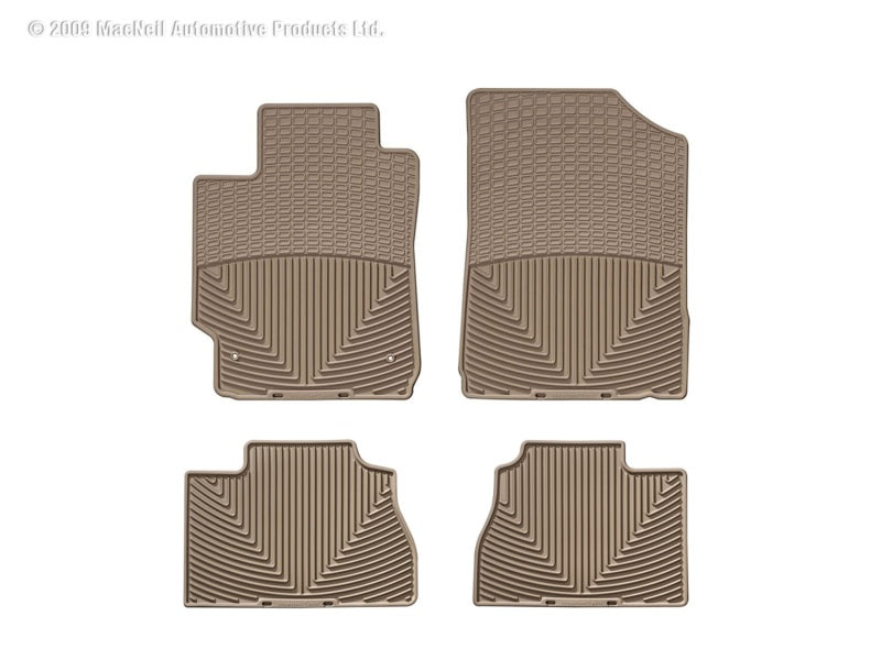 WeatherTech WT Rubber Mats - Rear - Tan Floor Mats Floor Mats - Rubber main image