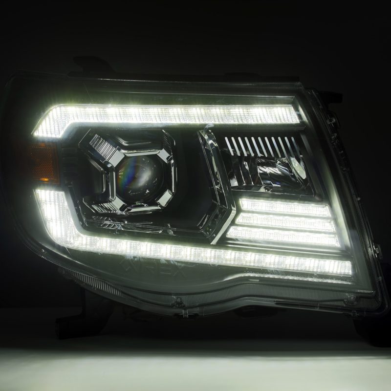 AlphaRex 05-11 Toyota Tacoma LUXX LED Projector Headlights Plank Style Black w/Activ Light and DRL 880741 880741 User 2