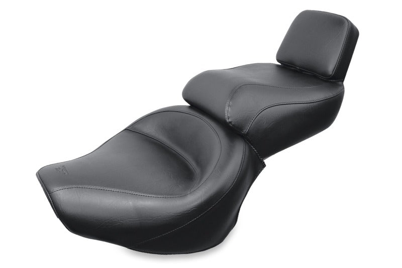 Mustang Motorcycle Mustang 84-99 Yamaha Virago 700, Virago 750 84-99 Wide Touring 1PC Seat - Black 75244 75244 Photo - Primary