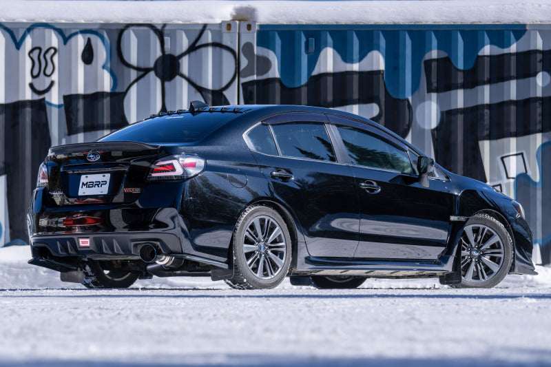 MBRP 15-21 Subaru WRX 2.0L/STI 2.5L/11-14 Sed 3in Cat-Back Single Rear Exit w/Carb Fiber Tips- T304 S48033CF S48033CF Photo - lifestyle view
