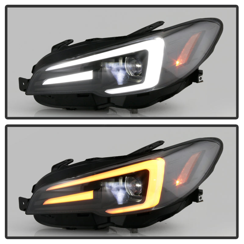 Spyder Subaru Impreza WRX 15-20 Halogen High-Power LED Headlights- Black PRO-YD-SWRX15HALAP-SBSEQ-BK 5088093 5088093 User 5